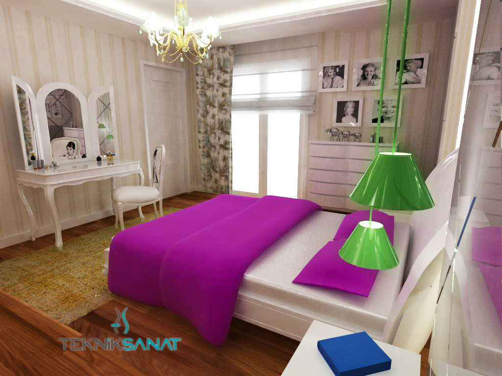 K. YILMAZ EVİ, Teknik Sanat İç Mimarlık Renovasyon Ltd. Şti. Teknik Sanat İç Mimarlık Renovasyon Ltd. Şti. Camera da letto in stile classico