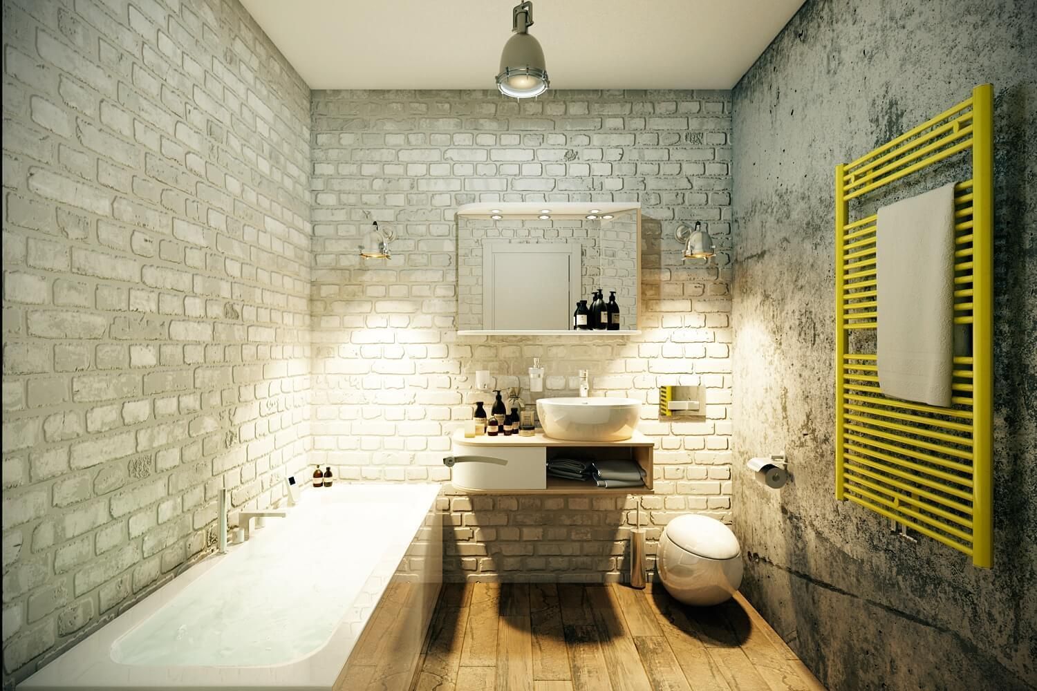 Каменный лофт, CO:interior CO:interior Industrial style bathroom