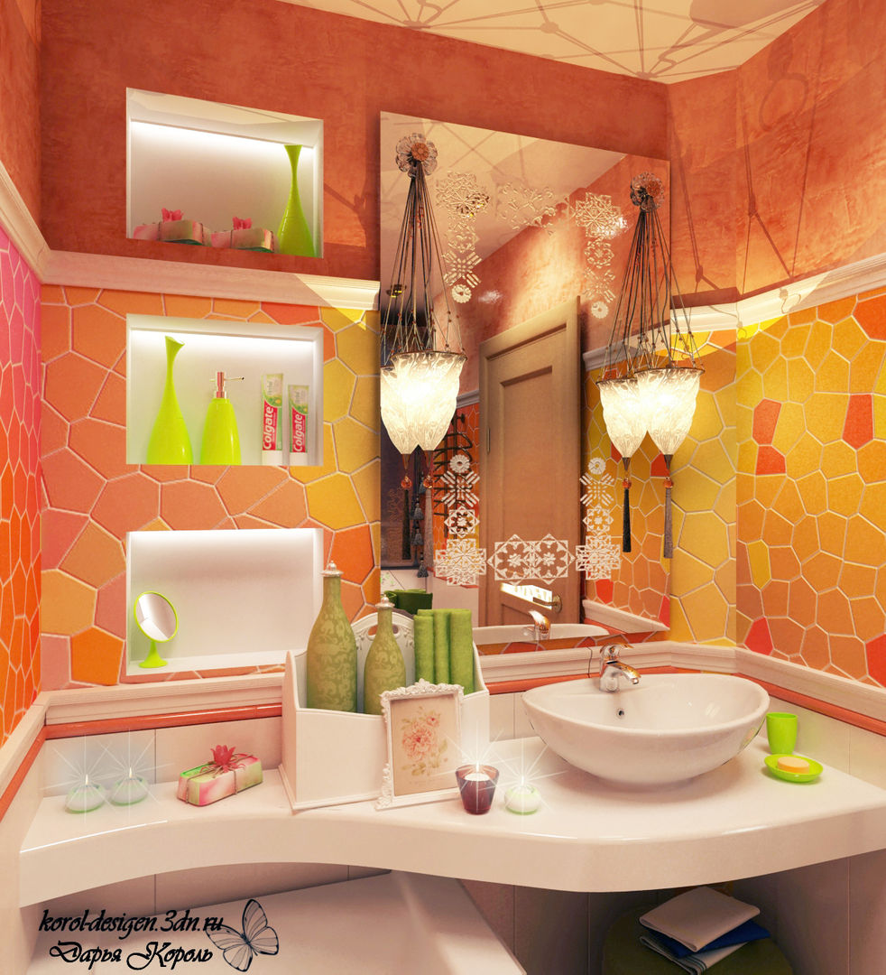 Bathroom, Your royal design Your royal design Asyatik Banyo