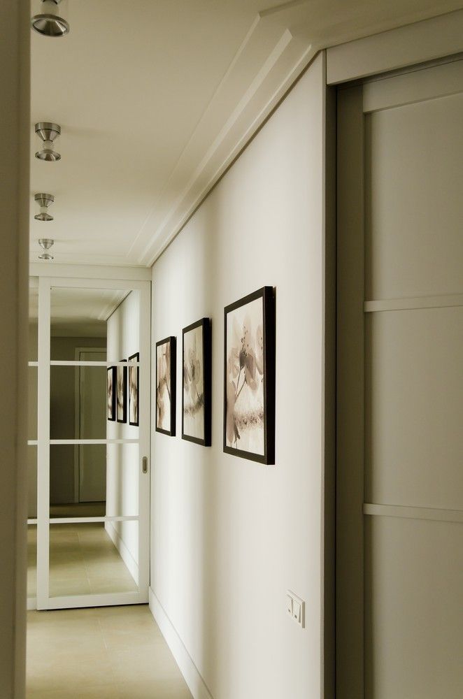 Квартира 180 кв.м. на Вернадском проспекте, Москва, Дизайн-бюро Галины Микулик Дизайн-бюро Галины Микулик Eclectic style corridor, hallway & stairs