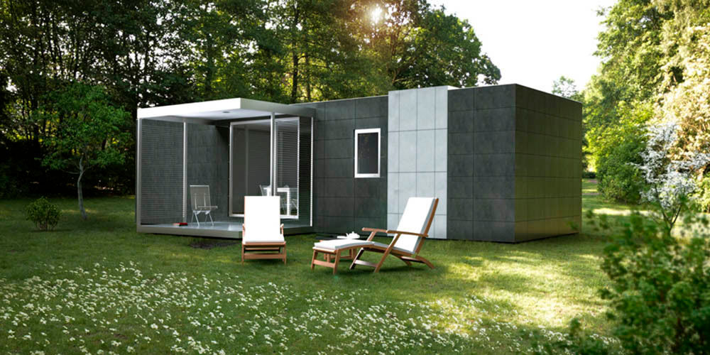 Cube Basic de 36 m2 homify Casas prefabricadas