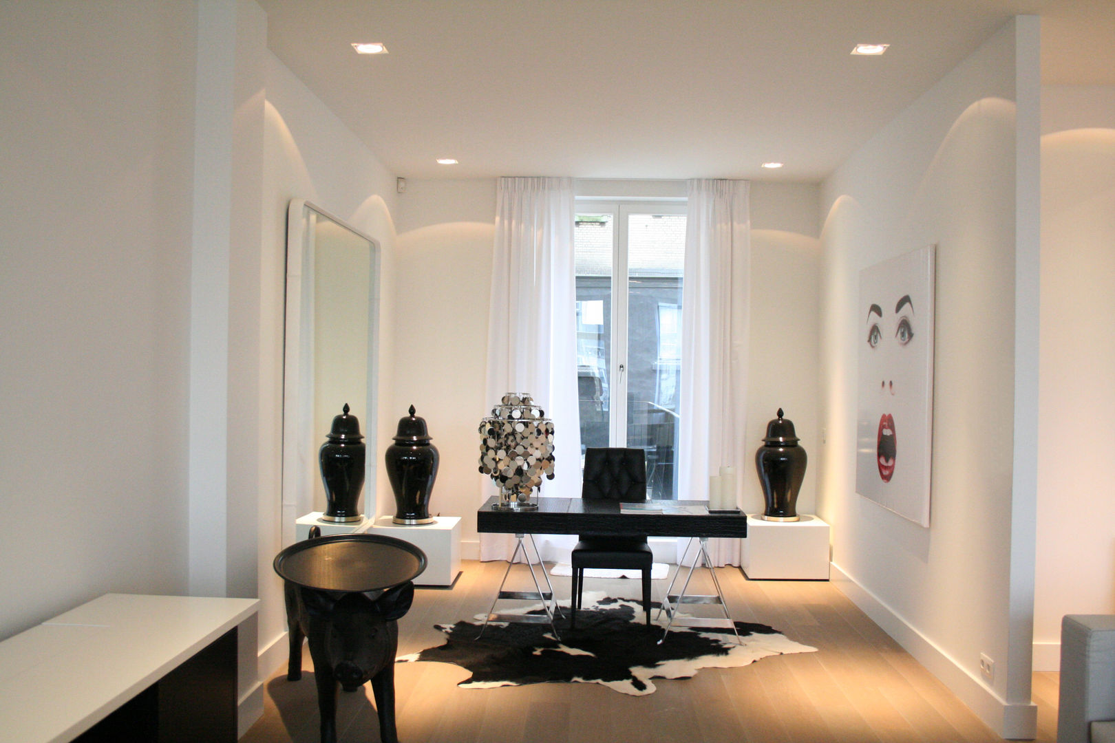 Model appartement Antwerpen, België, By Lenny By Lenny 모던스타일 서재 / 사무실