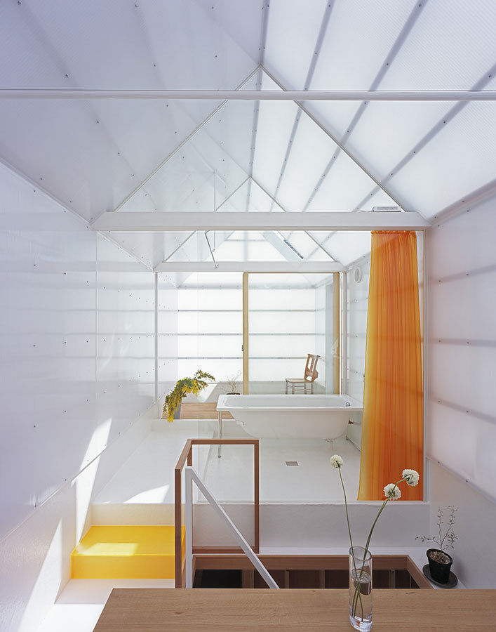 House in Yamasaki, 島田陽建築設計事務所/Tato Architects 島田陽建築設計事務所/Tato Architects Eclectic style bathroom