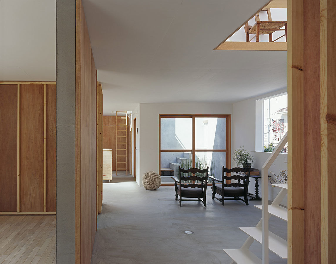 House in Yamasaki, 島田陽建築設計事務所/Tato Architects 島田陽建築設計事務所/Tato Architects Salas de estilo minimalista