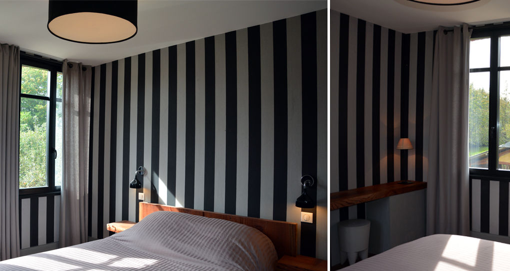 Petit Manoir Normand, AGENCE APOLLINE TERRIER AGENCE APOLLINE TERRIER クラシカルスタイルの 寝室