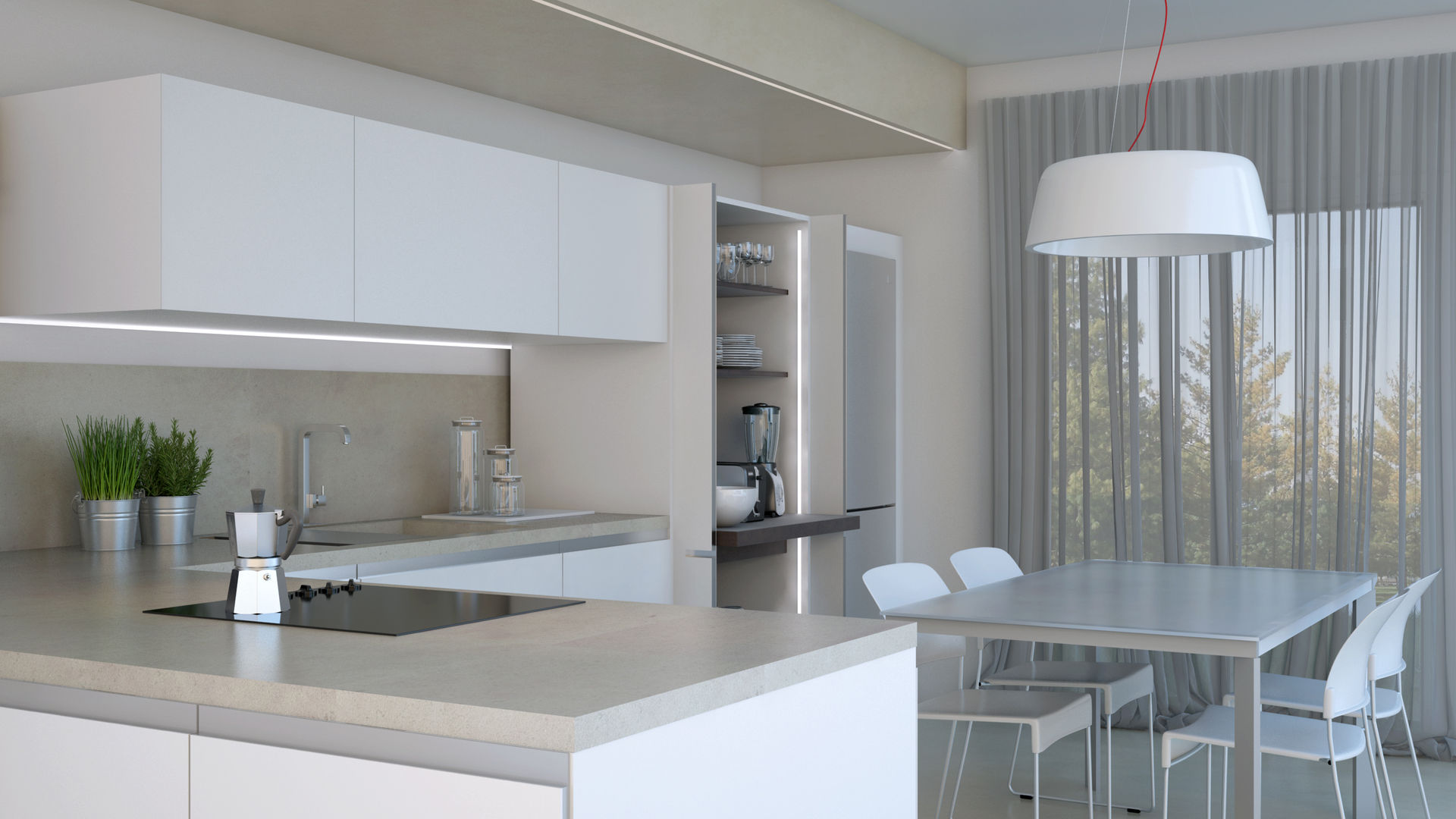 Cucina Total White, Onlydesign Onlydesign Modern houses