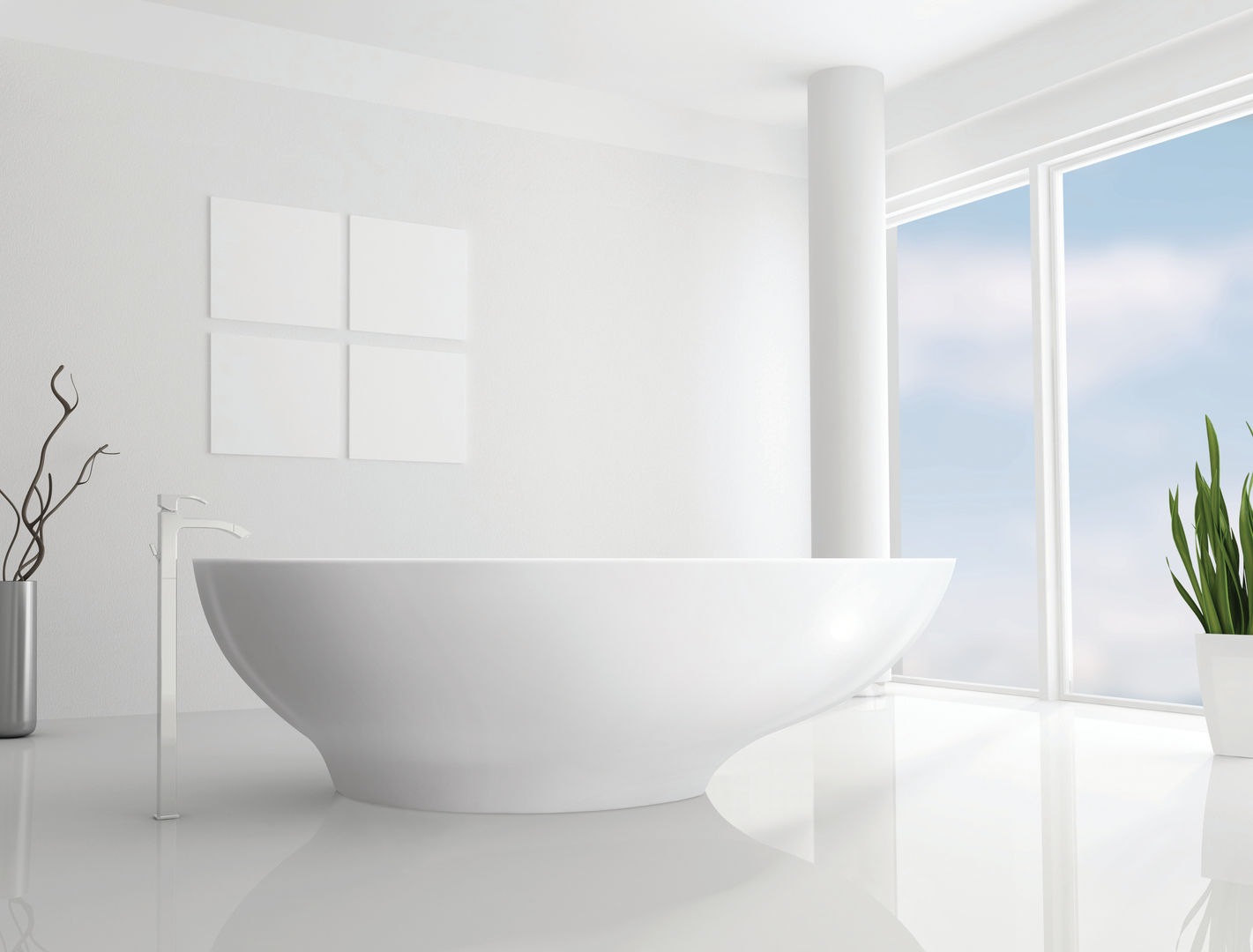Gio Bath BC Designs Phòng tắm phong cách tối giản Bathtubs & showers