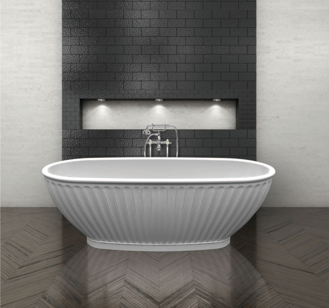 The Casini Bath BC Designs Phòng tắm phong cách kinh điển Bathtubs & showers