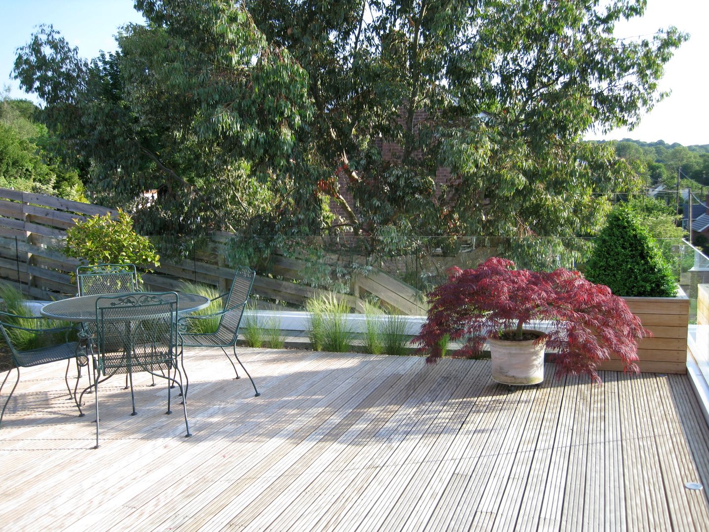 Roof Deck / Decking Unique Landscapes Klasyczny balkon, taras i weranda