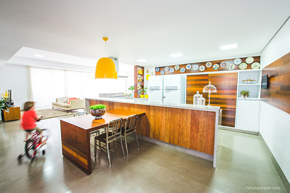 Casa das Macieiras, Rafaela Dal’Maso Arquitetura Rafaela Dal’Maso Arquitetura Eclectic style kitchen