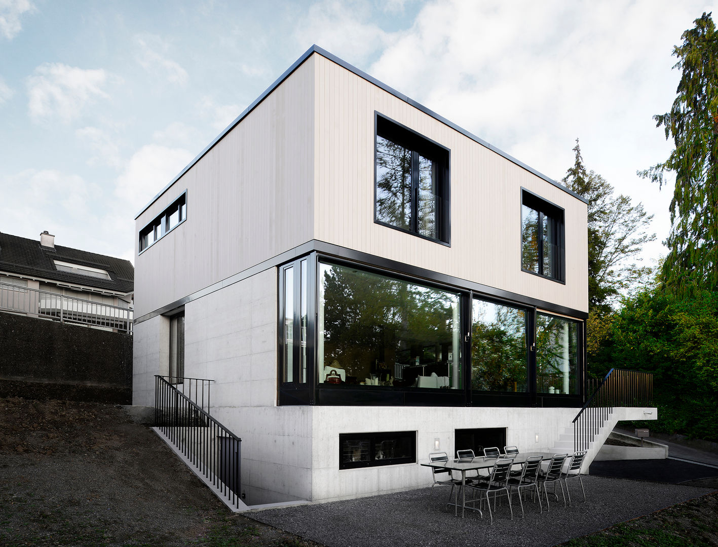 Haus Tschannen Faes, Erlenbach bei Zürich, Andreas Müller Architekten Andreas Müller Architekten 現代房屋設計點子、靈感 & 圖片