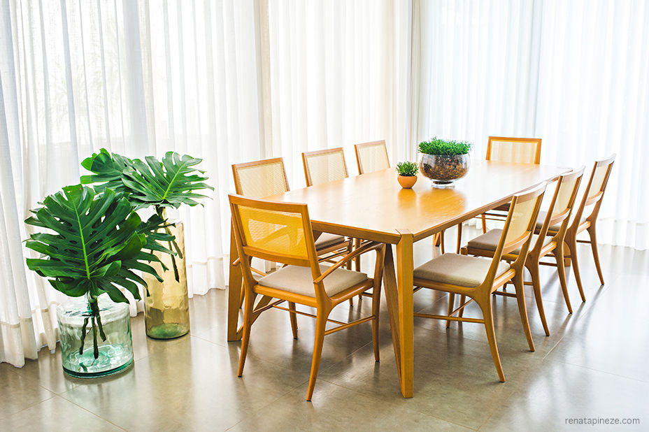 Casa das Macieiras, Rafaela Dal’Maso Arquitetura Rafaela Dal’Maso Arquitetura Eclectic style dining room