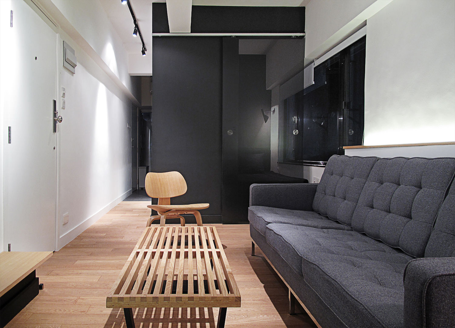 PROJEKT WNĘTRZA MIESZKANIA W HONG KONGU M1-28M INVADER APARTMENT, OneByNine OneByNine 现代客厅設計點子、靈感 & 圖片