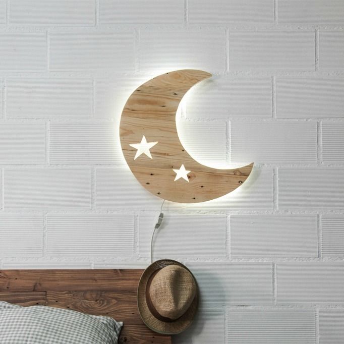 LUNA Lámpara Palets, ECOdECO Mobiliario ECOdECO Mobiliario Nhà phong cách mộc mạc Accessories & decoration