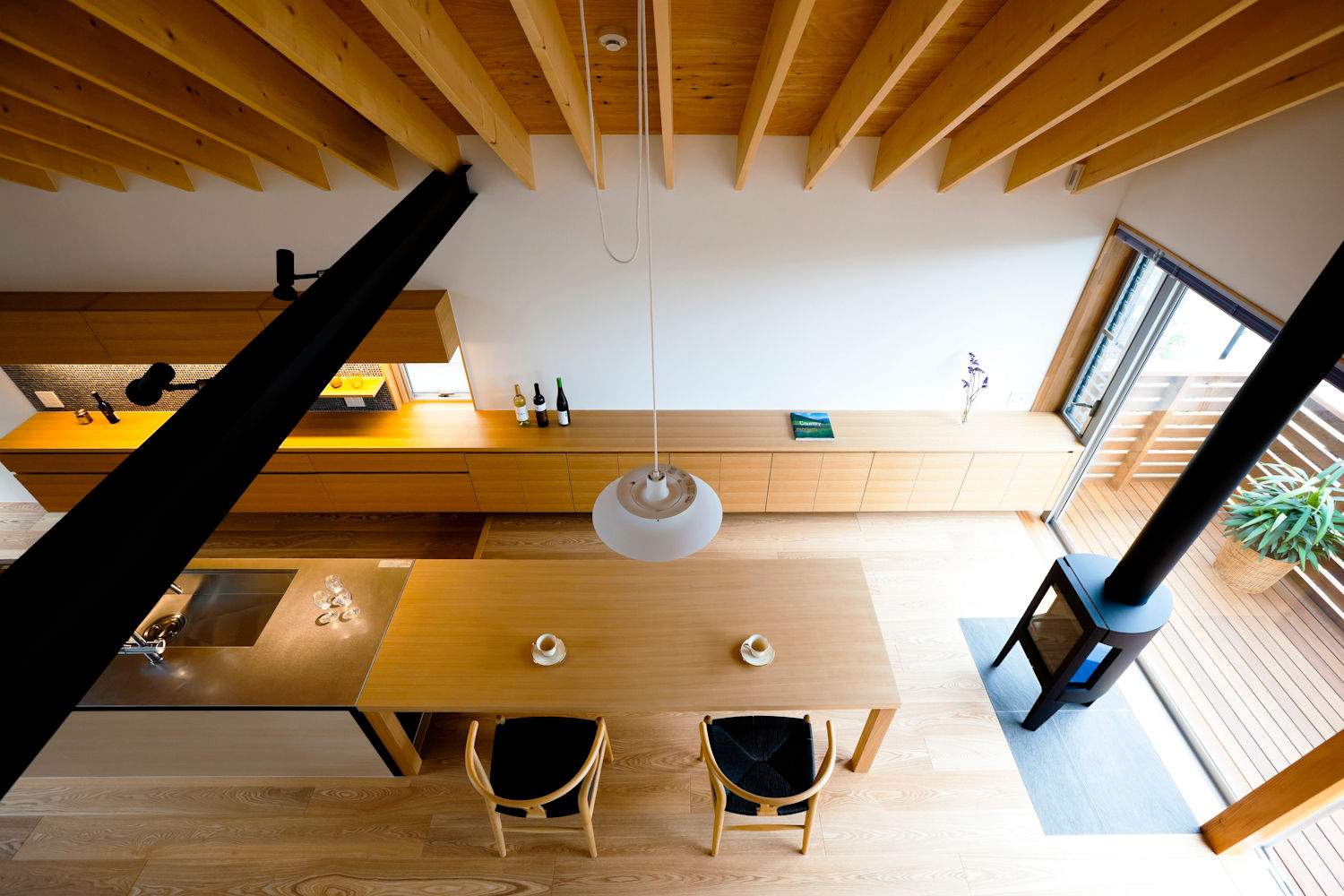 鎌倉の家, 望月建築アトリエ 望月建築アトリエ Asian style dining room