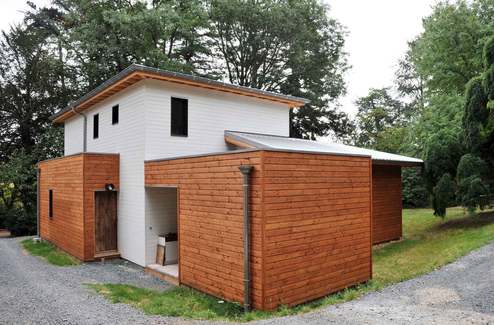 Maison Ossature bois à Oullins, Empreinte Constructions bois Empreinte Constructions bois Modern houses