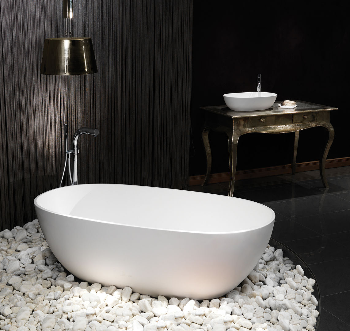 Cloud Stone Bath homify Modern style bathrooms Bathtubs & showers