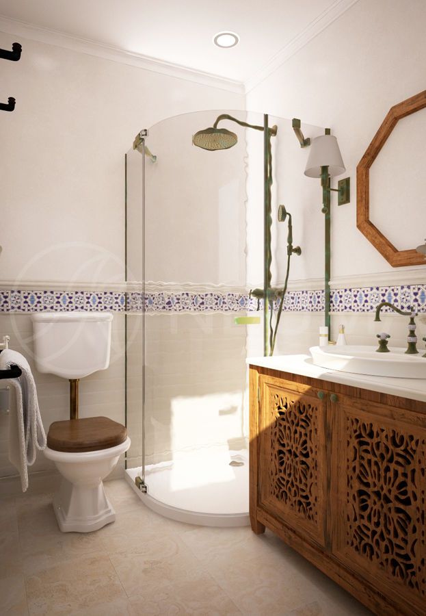 homify Salle de bain méditerranéenne