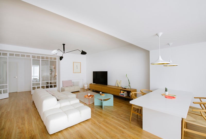 Vivienda zona Quevedo, Madrid, nimú equipo de diseño nimú equipo de diseño غرفة المعيشة