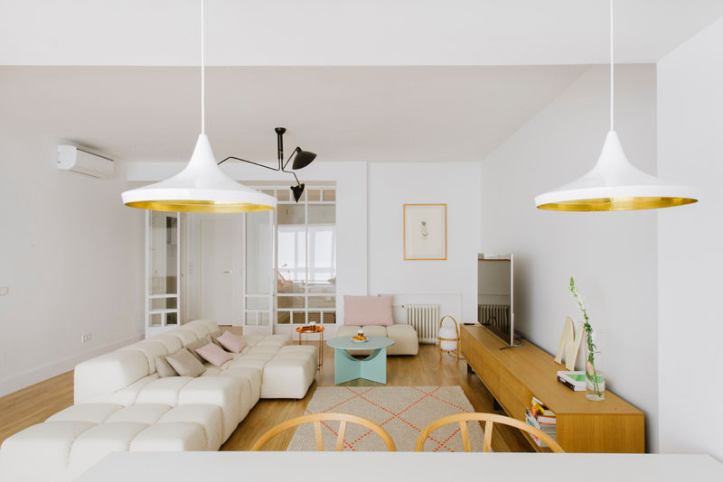 Vivienda zona Quevedo, Madrid, nimú equipo de diseño nimú equipo de diseño Ruang Keluarga Modern