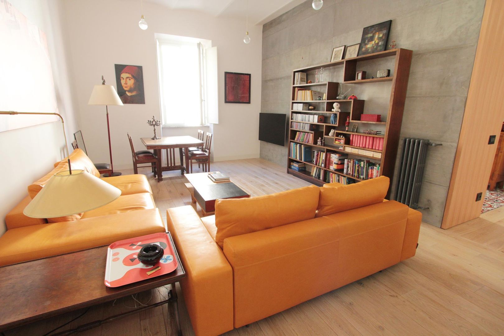 VV-Flat Ristrutturazione appartamento in Roma, studio magna studio magna Nowoczesny salon