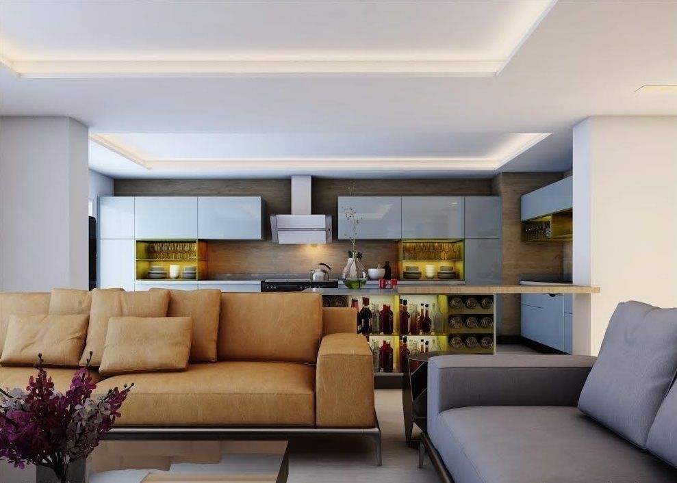 Ankarada bir ev homify Modern Oturma Odası