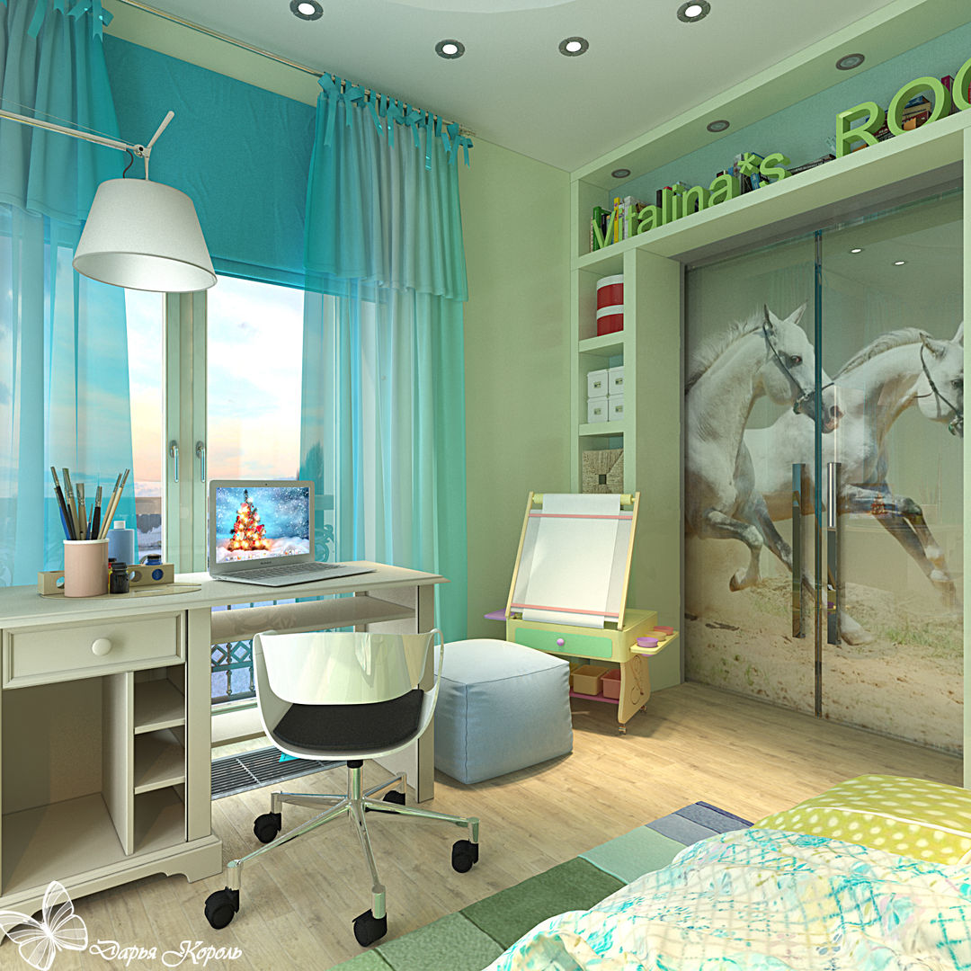 Children's room for a girl with dressing room, Your royal design Your royal design Klasyczny pokój dziecięcy