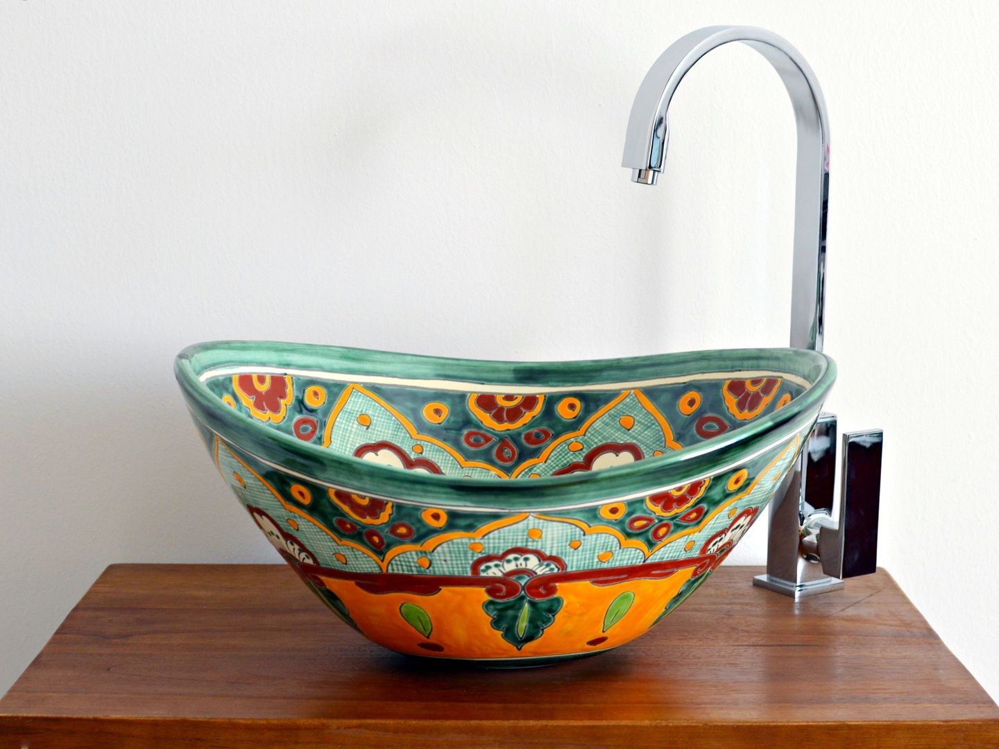 Traumhafte Design Waschbecken aus Mexiko - oval MEX 7, Mexambiente e.K. Mexambiente e.K. حمام Sinks