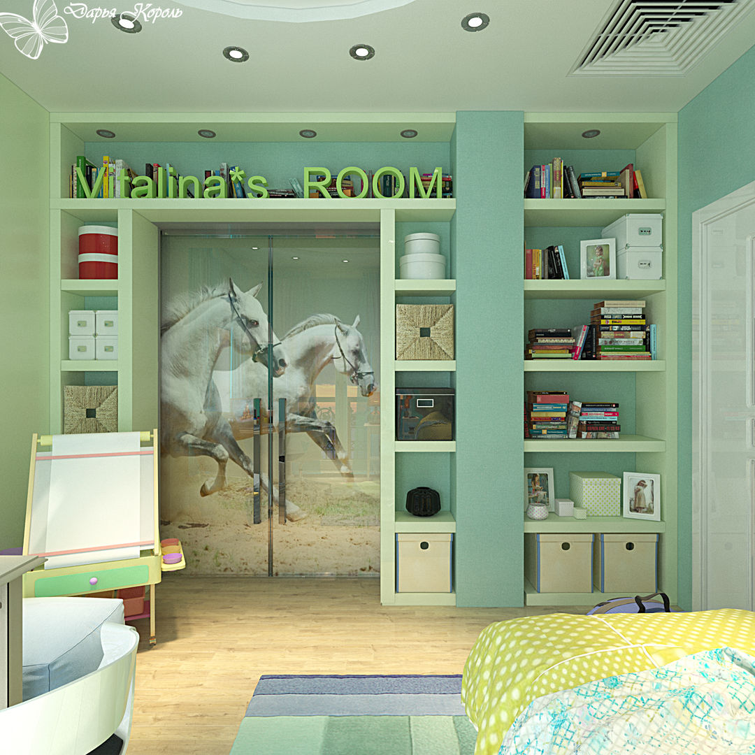 Children's room for a girl with dressing room, Your royal design Your royal design Nursery/kid’s room