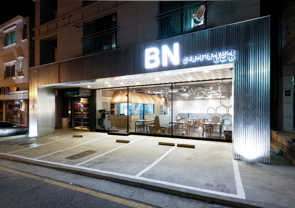 [DesigN m4]_식음공간 인테리어_BN 부대찌개 , Design m4 Design m4 Commercial spaces Gastronomy