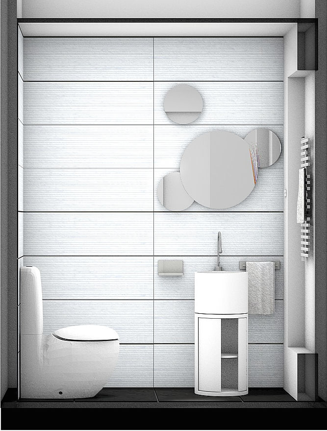 homify Modern bathroom Decoration