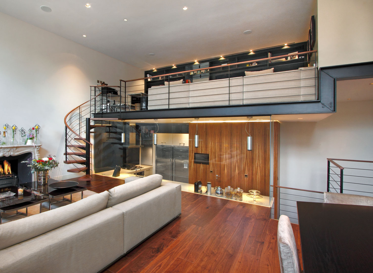 Open Plan Kitchen with Glass Wall , Elan Kitchens Elan Kitchens Cocinas de estilo moderno