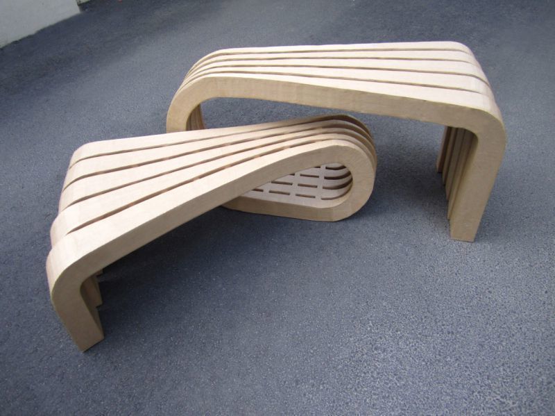 tonkR - Conception & Création de mobilier Carton, tonkR tonkR Eclectic style living room Side tables & trays