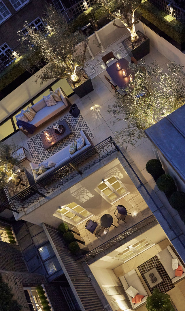 Belgravia Roof Terrace photo showing all three terraces in one FORK Garden Design