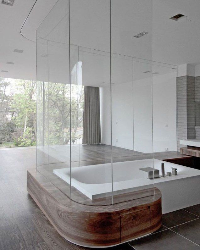 Villa M, HS Architekten BDA HS Architekten BDA Modern style bathrooms