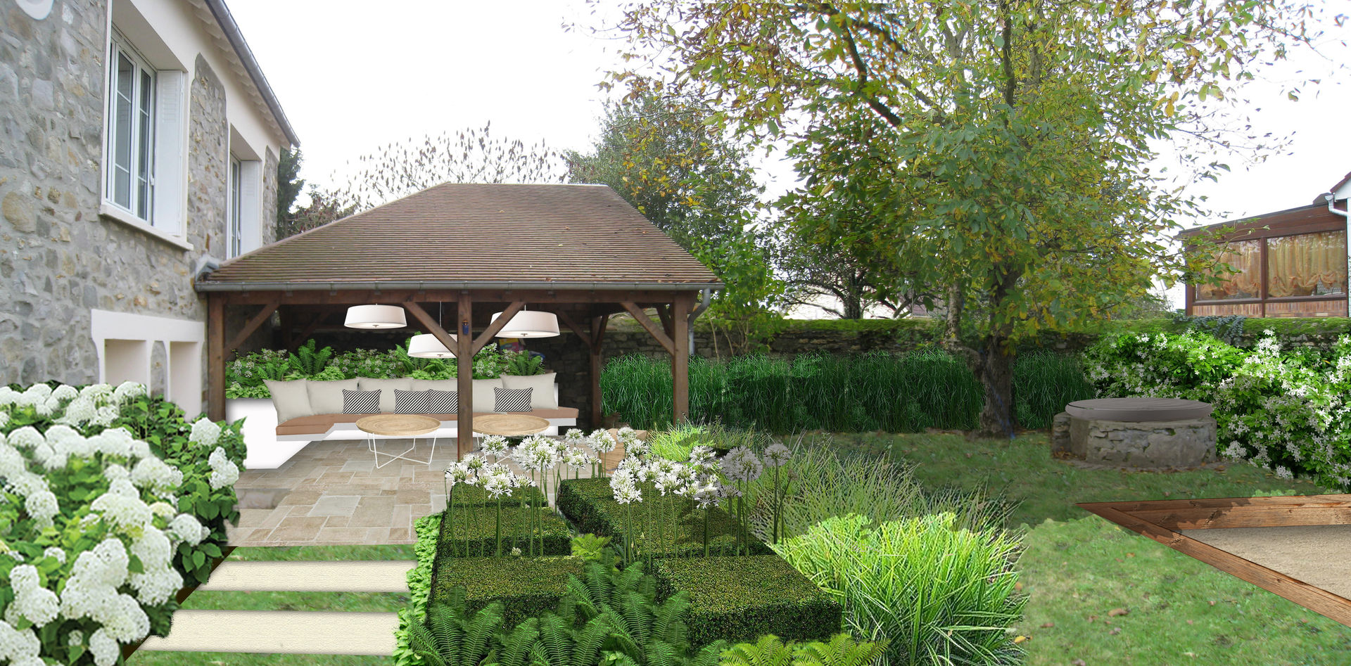 Jardin de campagne en Essonne (91), Sophie coulon - Architecte Paysagiste Sophie coulon - Architecte Paysagiste Jardines de estilo clásico