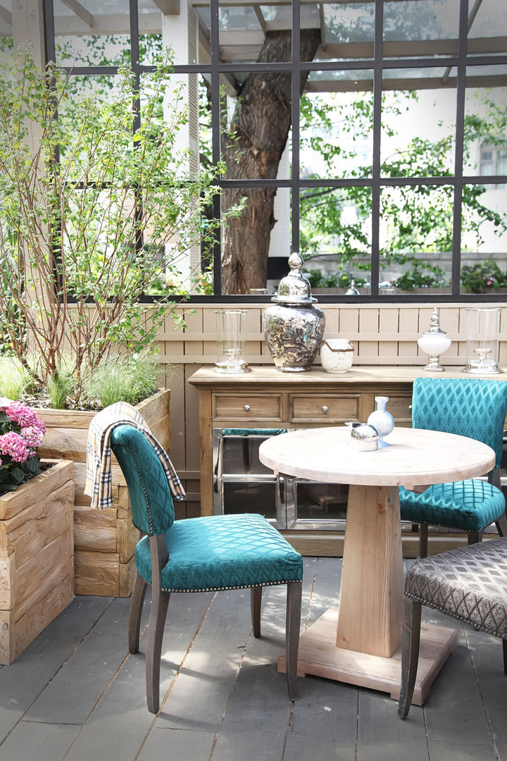 Летняя веранда кафе "Модус" 2014 г., NIdesign NIdesign Industrial style balcony, veranda & terrace