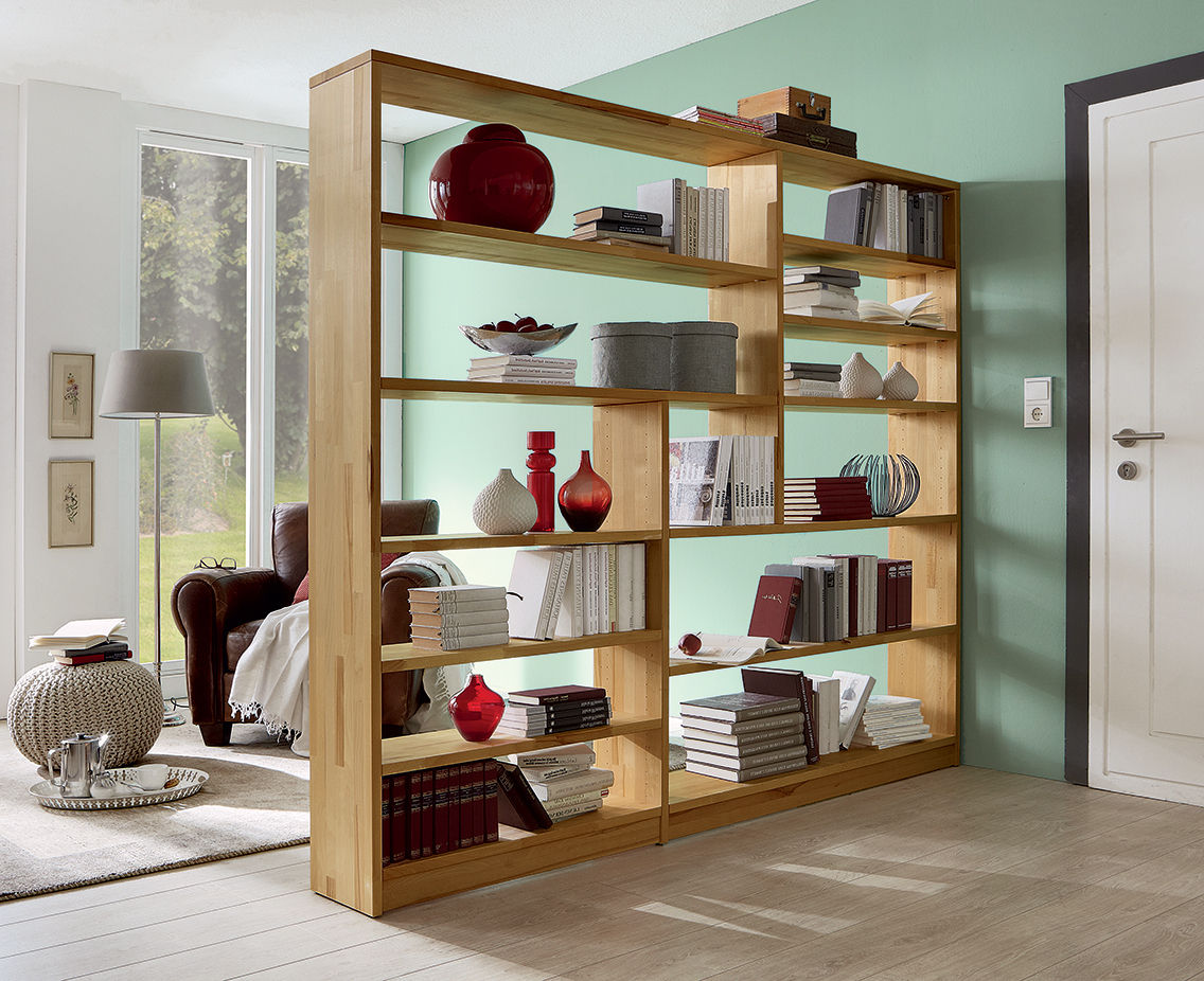 homify Modern study/office Cupboards & shelving