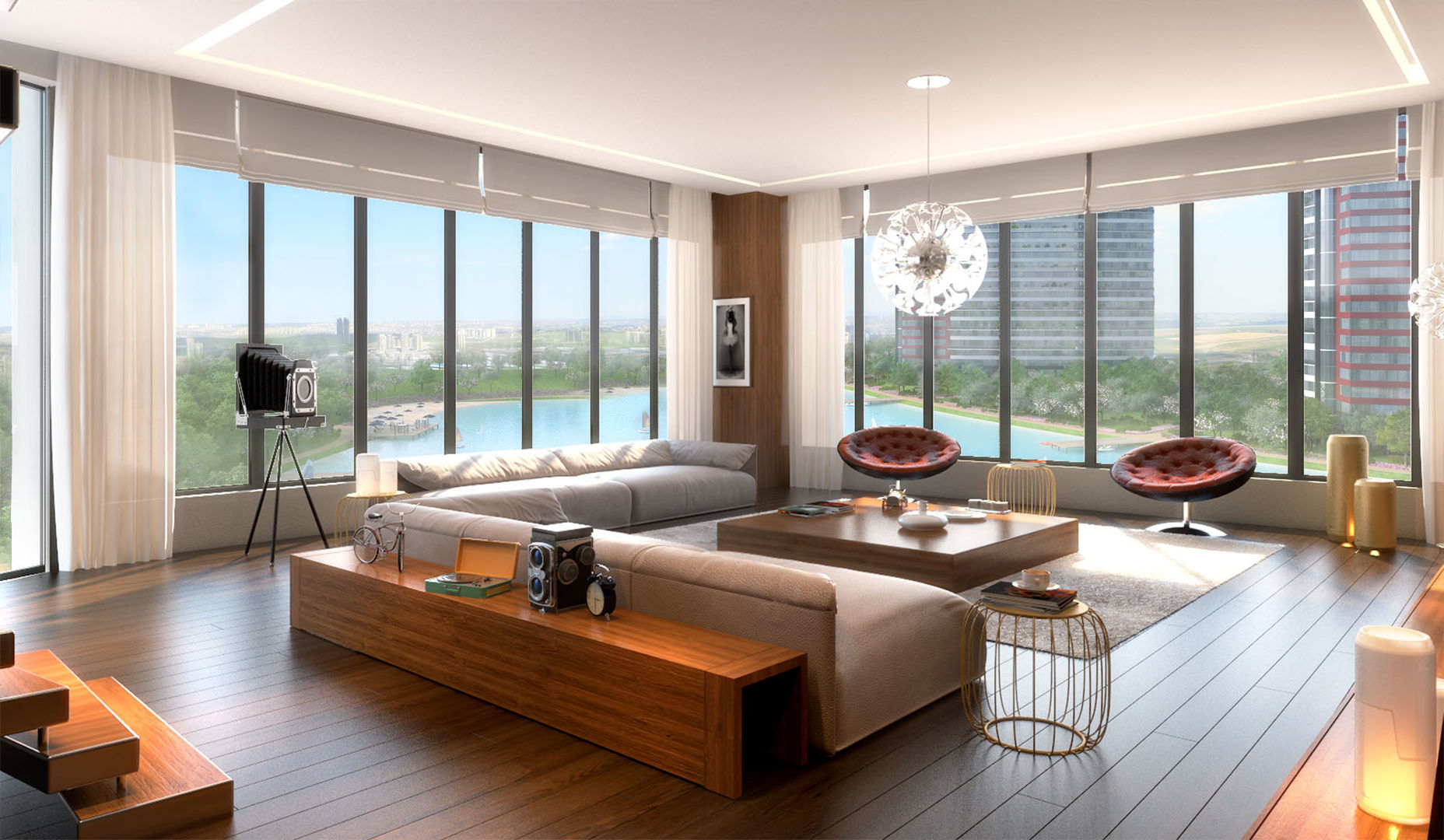 CCT 102 PROJECT IN BAHCESEHIR, CCT INVESTMENTS CCT INVESTMENTS Modern living room