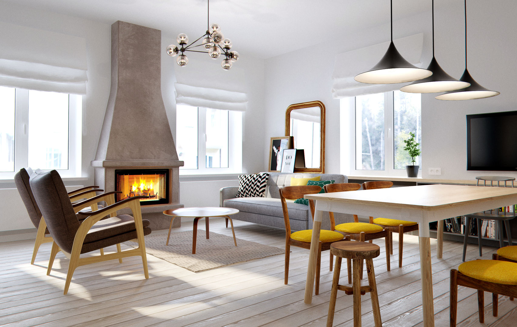 Интерьер OOD, INT2architecture INT2architecture Scandinavian style living room