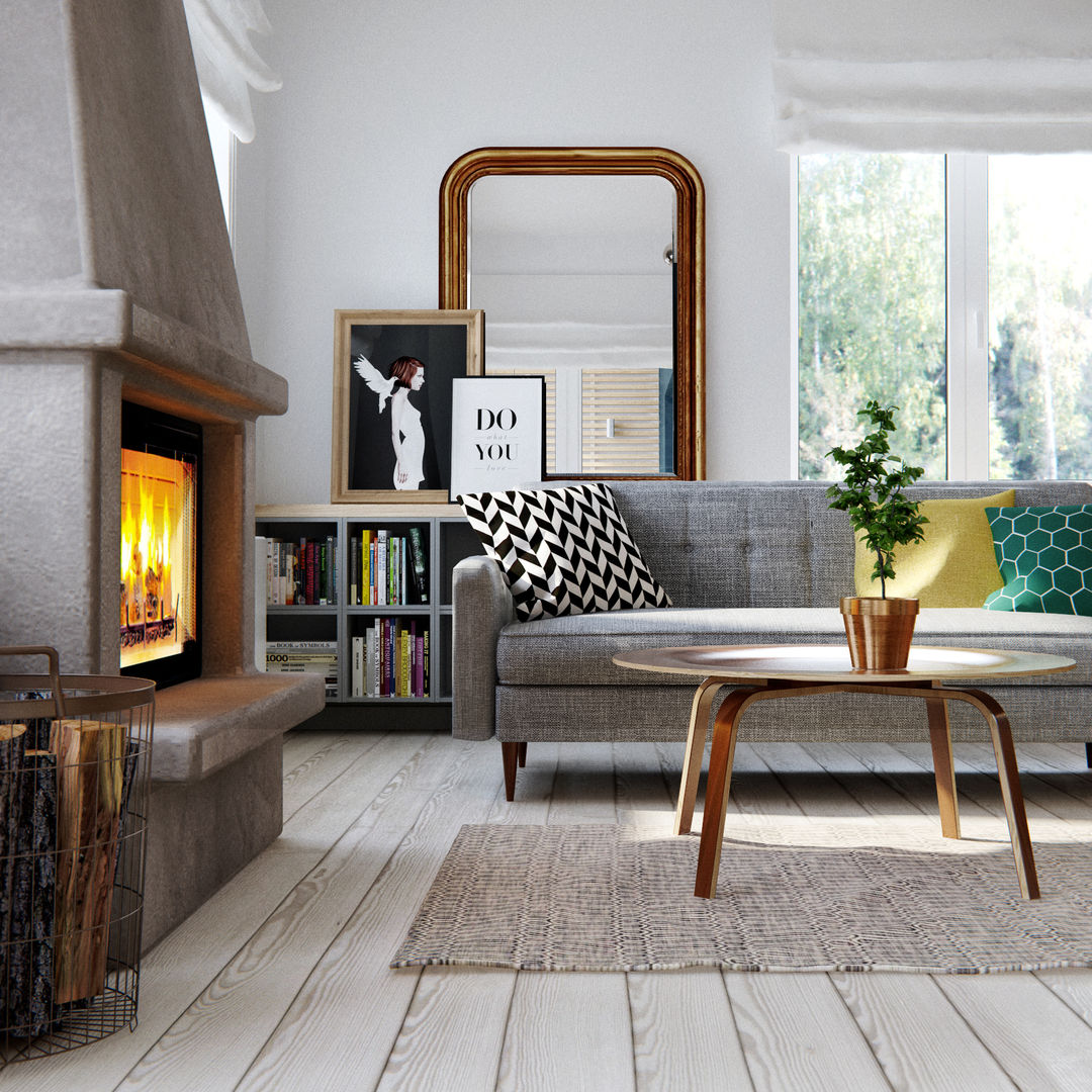 Интерьер OOD, INT2architecture INT2architecture Scandinavian style living room