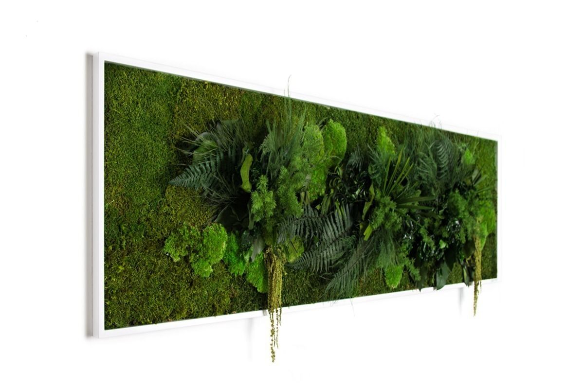 Pflanzenbild 140x40cm FlowerArt GmbH | styleGREEN Moderne Esszimmer Naturfaser Beige Accessoires und Dekoration