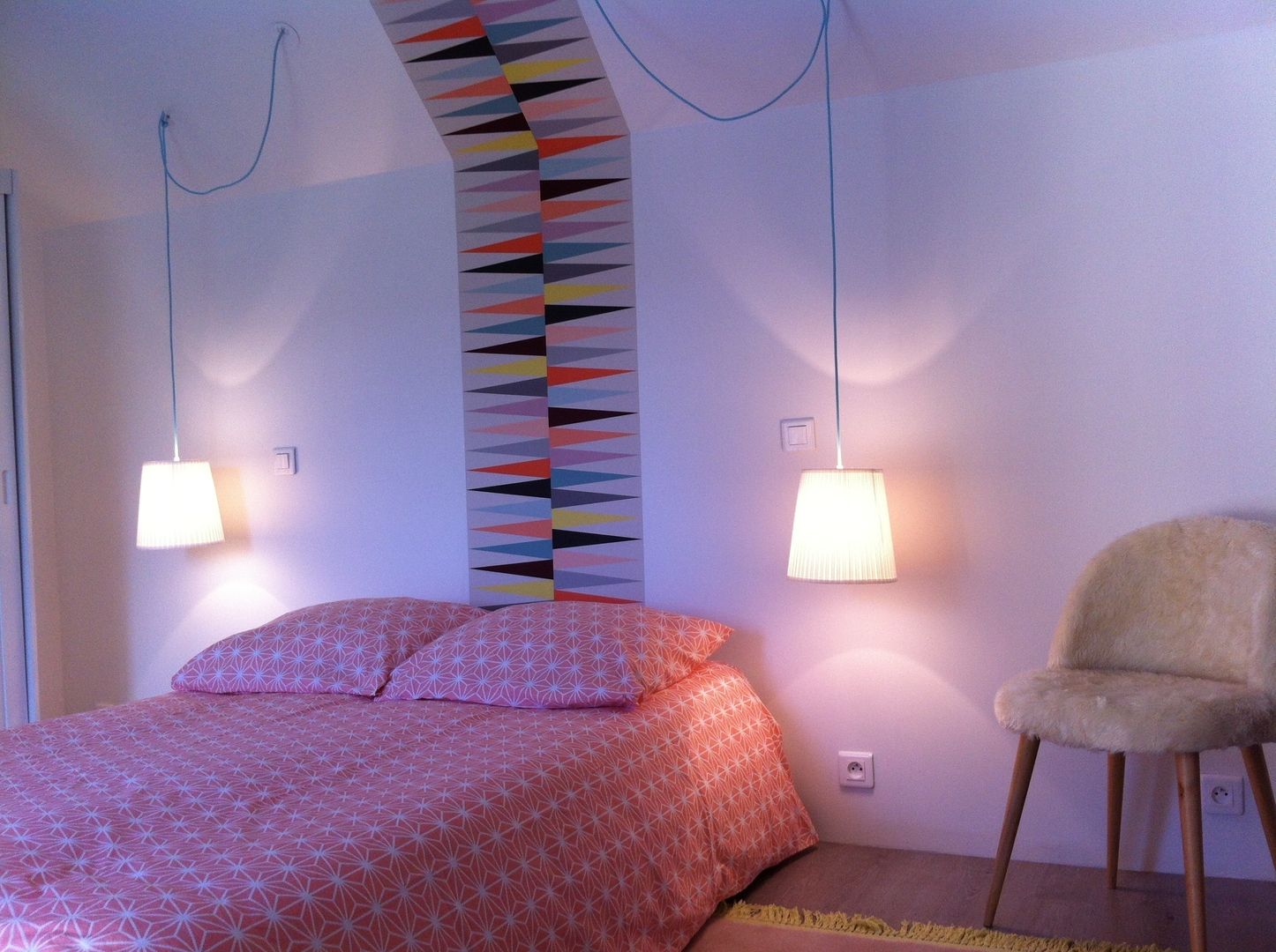 Chambre Ado Scandinave, At Ome At Ome غرفة نوم