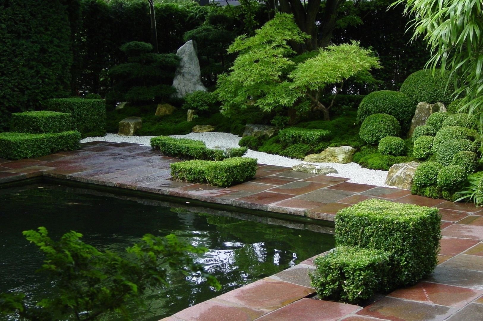 Japangarten mit Koiteich in Bremerhaven, japan-garten-kultur japan-garten-kultur Jardines de estilo ecléctico