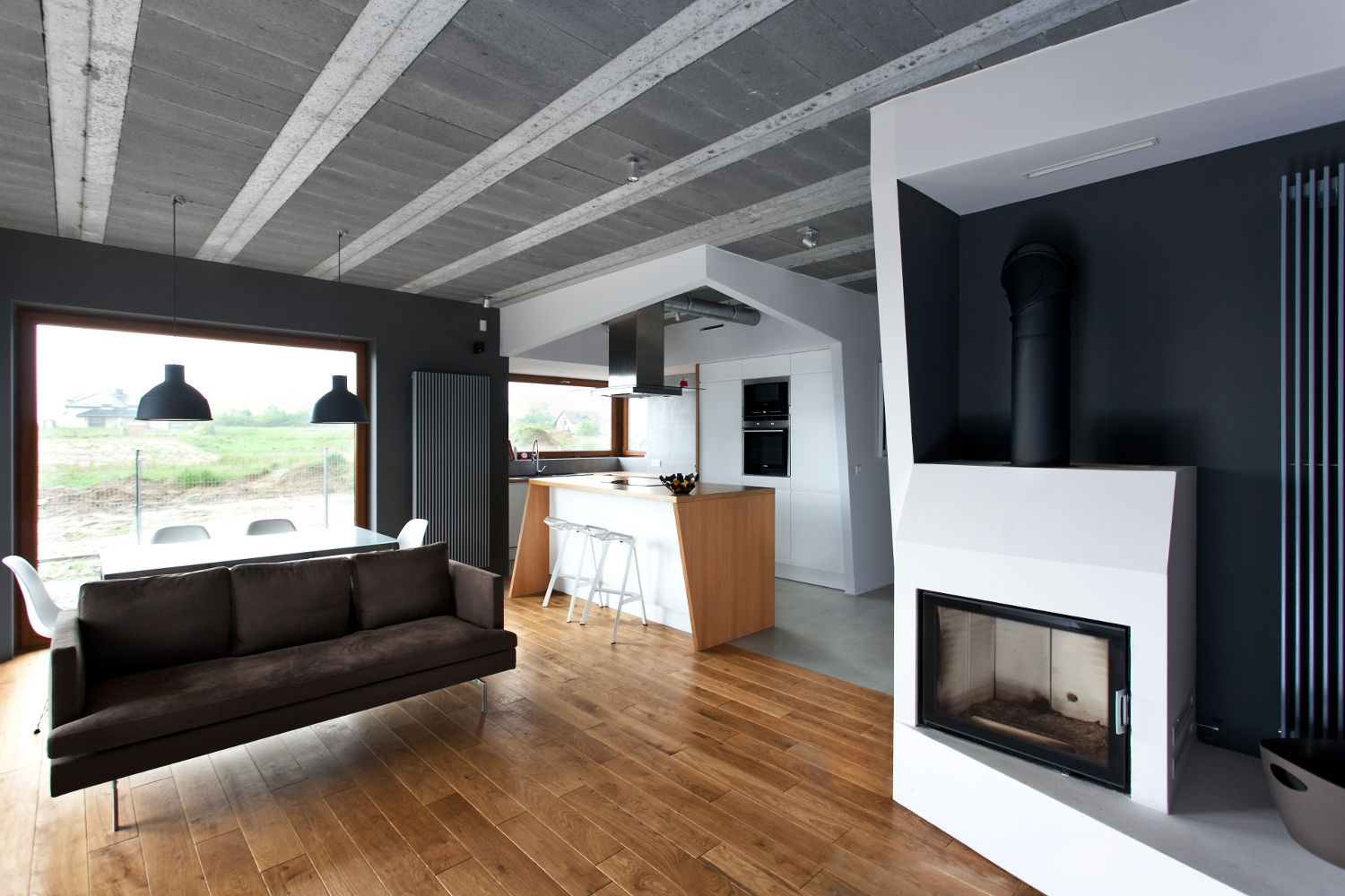 Beam & Block House, mode:lina™ mode:lina™ Modern living room