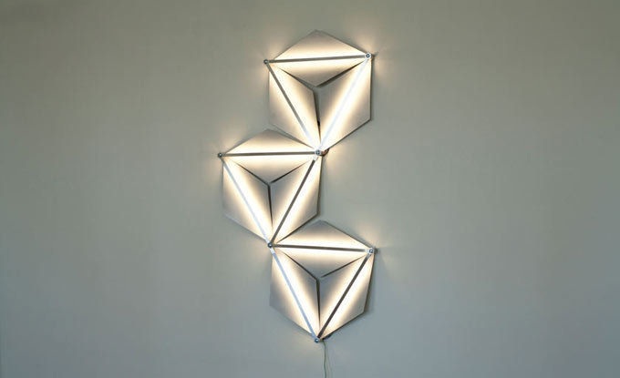 Modular Wall Light , DINGFLUX by Asia Piaścik DINGFLUX by Asia Piaścik 인더스트리얼 복도, 현관 & 계단 조명