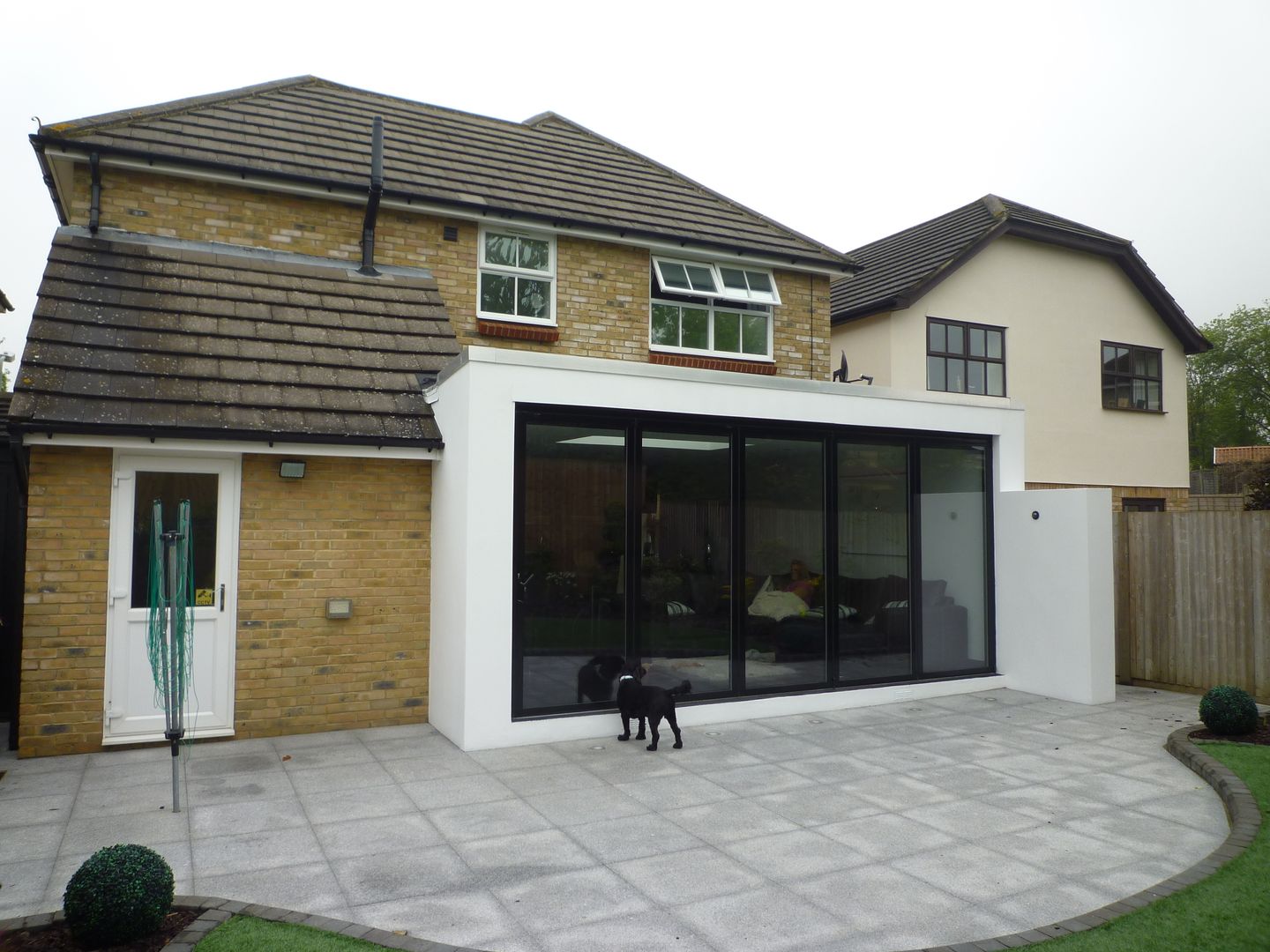 Rear Elevation - Before Arc 3 Architects & Chartered Surveyors Modern houses