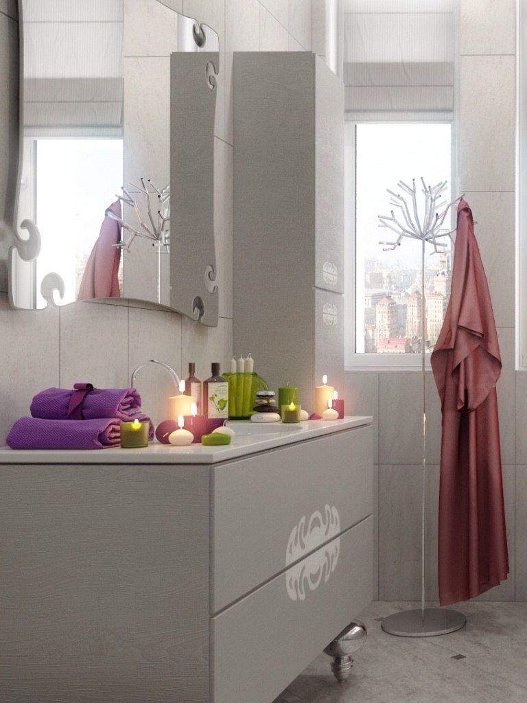 Гранит с кружевом , pashchak design pashchak design Modern bathroom Sinks