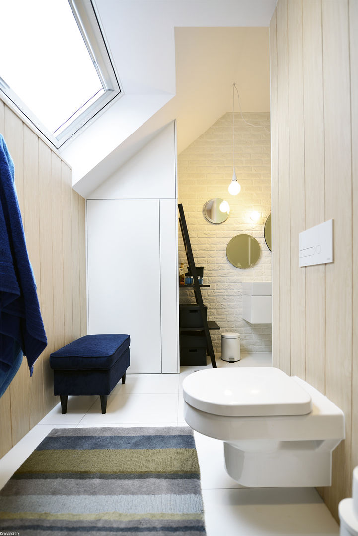 Remont łazienki małym kosztem, ANIEA ANIEA Scandinavian style bathroom