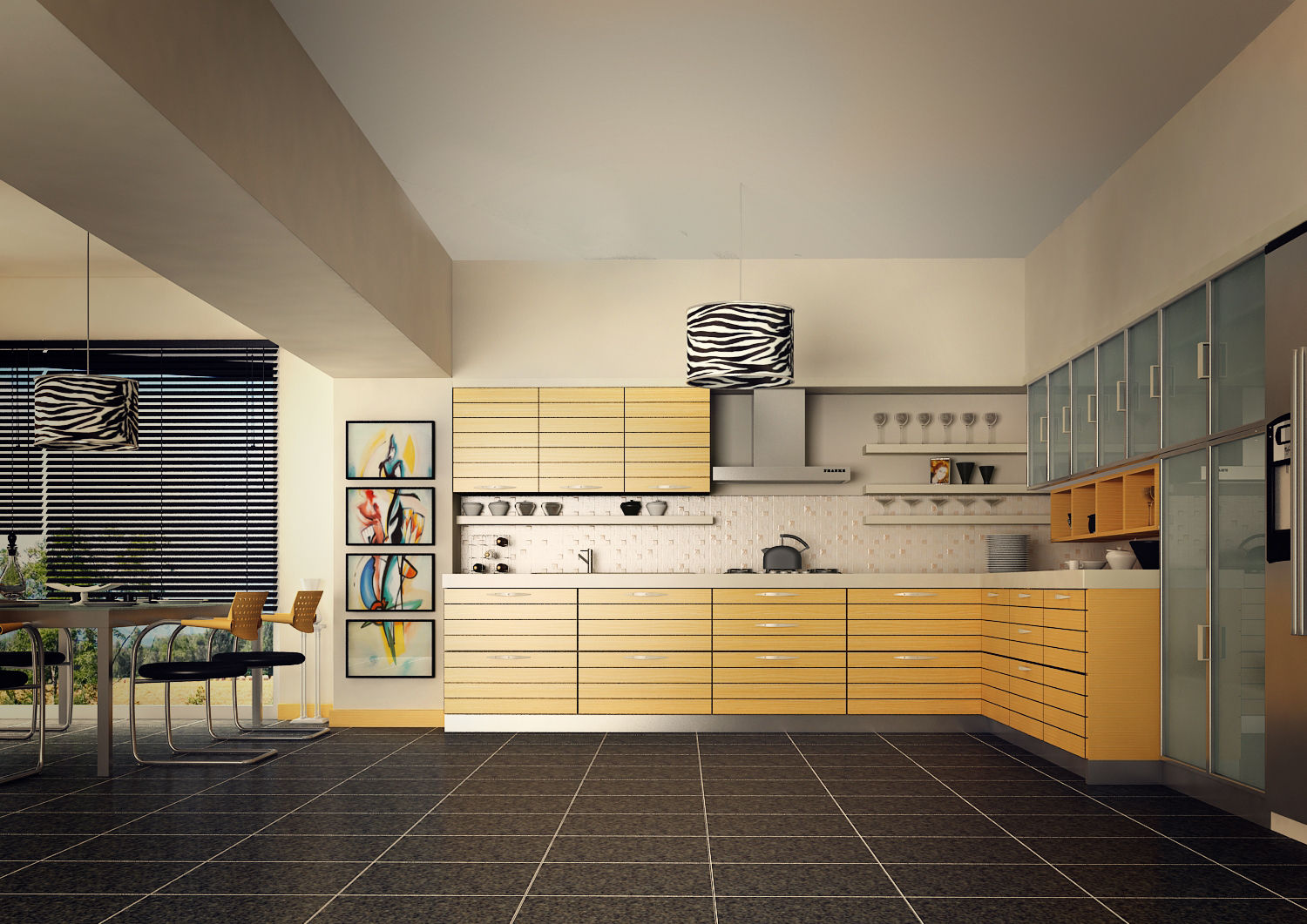 KITCHENS, BA DESIGN BA DESIGN Modern kitchen Cabinets & shelves